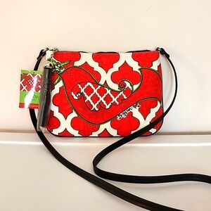 Brighton Canvas Crossbody w/Free Makeup Pouch